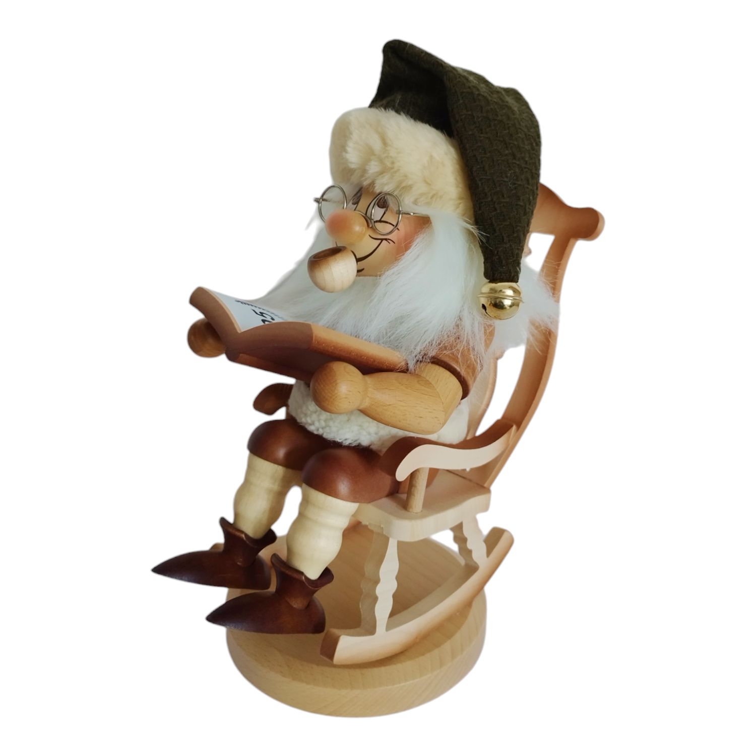 Räucherfigur Wichtel im Schaukelstuhl – Bild 3