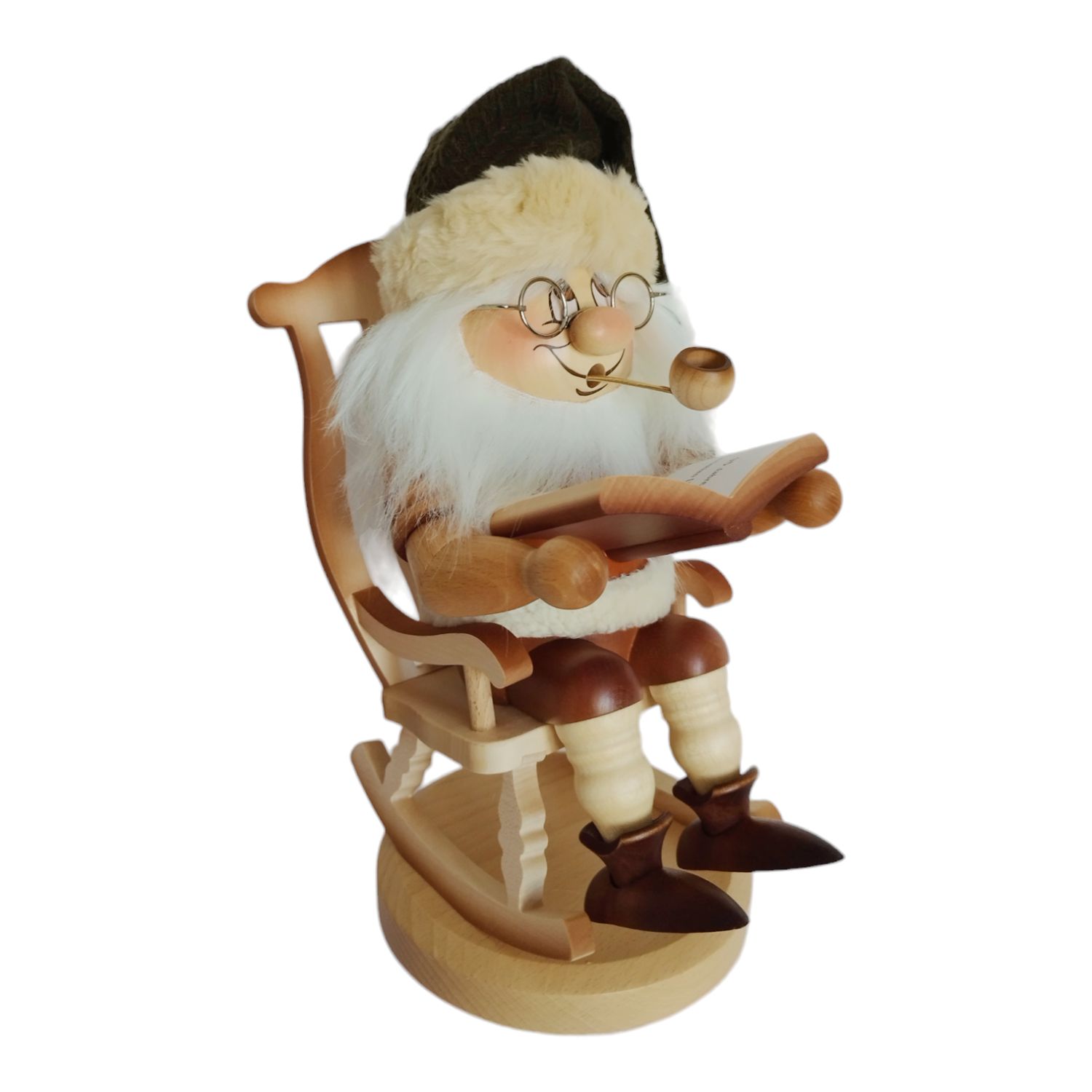 Räucherfigur Wichtel im Schaukelstuhl – Bild 9