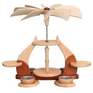 Pyramide Design “loderndes Feuer” klein – ohne Bestückung