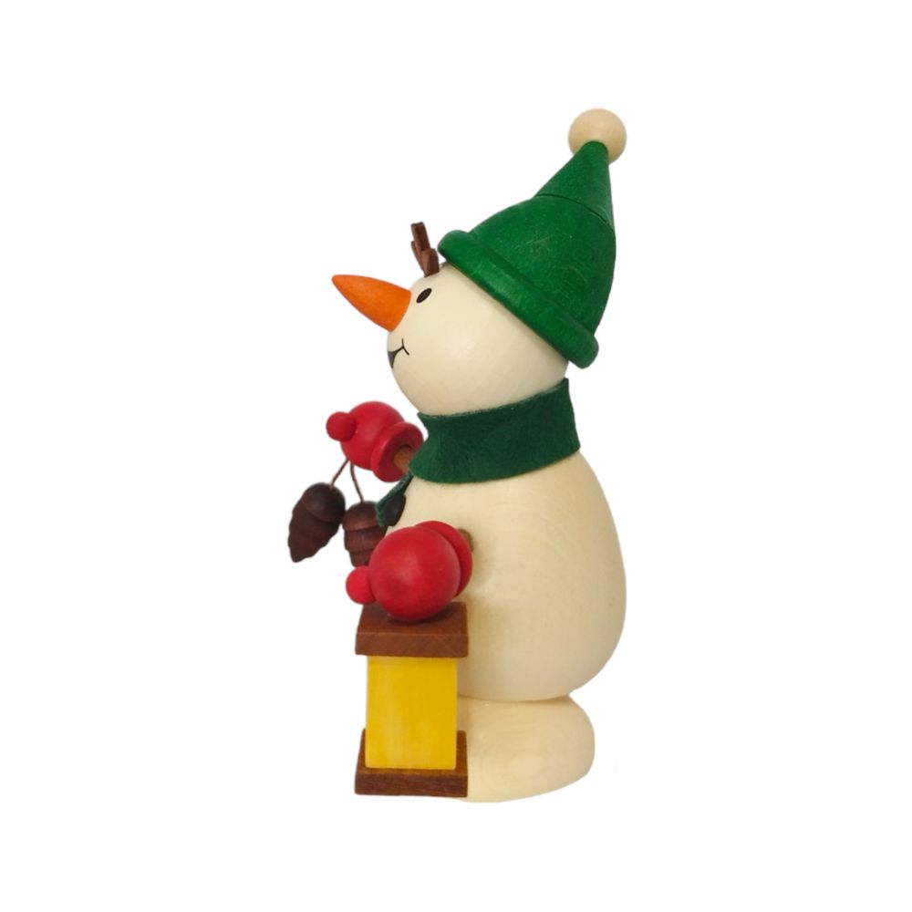 Schneemann mit Zapfen und Laterne – Bild 2