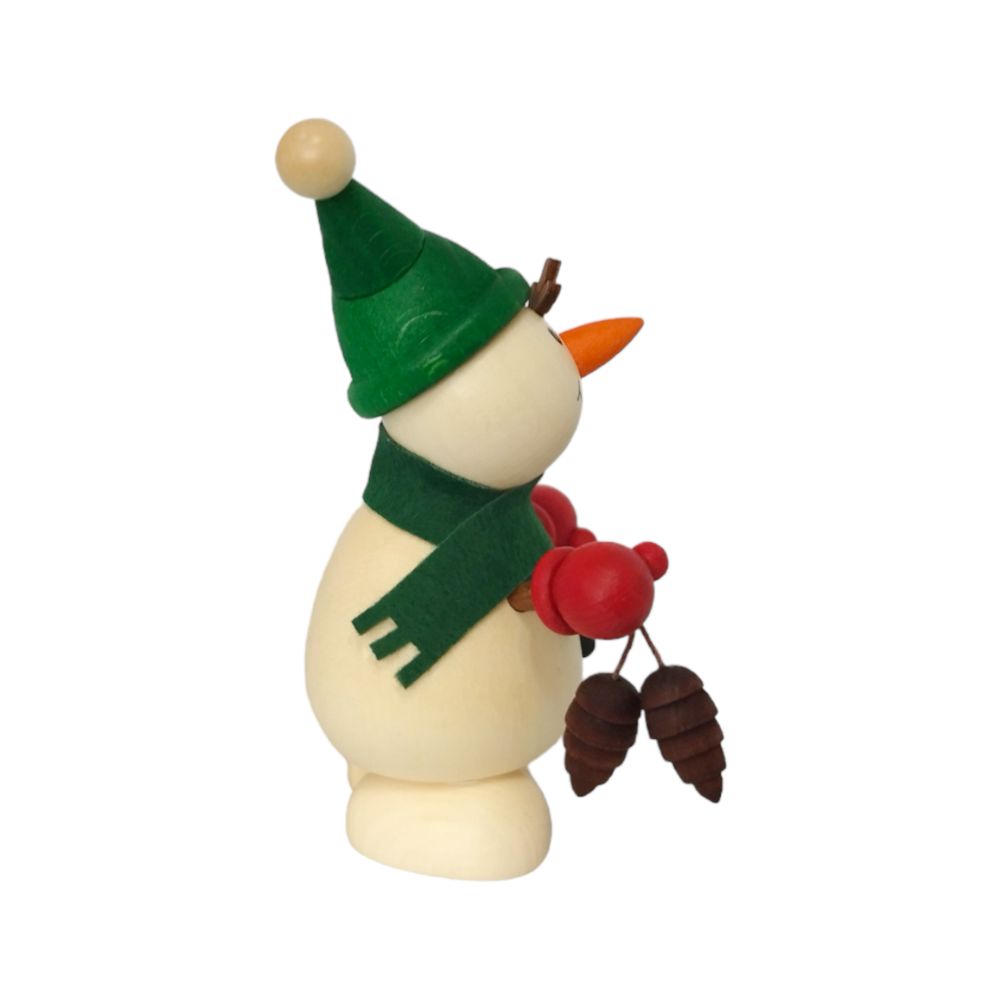 Schneemann mit Zapfen und Laterne – Bild 4