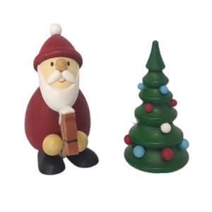 Weihnachtsmann mit Steckenpferd