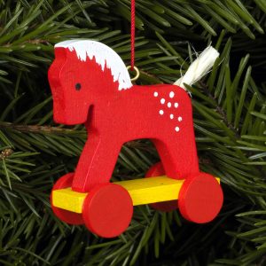 Baumbehang Fahrpferdchen rot