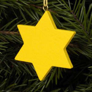 Baumschmuck Stern gelb