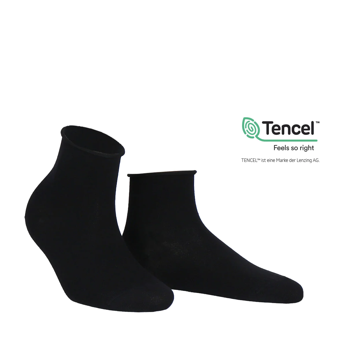 Wilox Modal Kurz-Rollrand Schwarz, 35-38