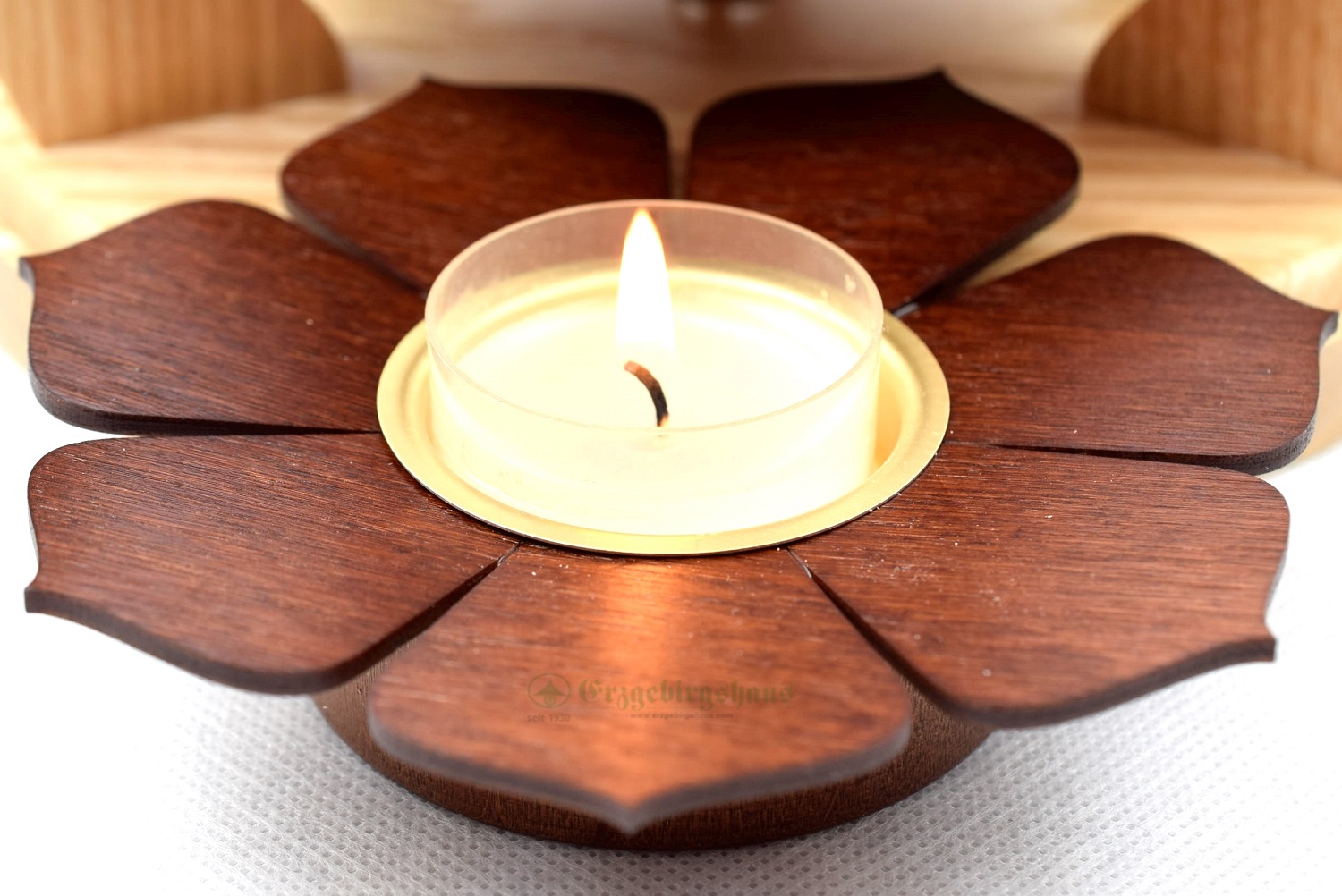 Frühlingspyramide natur mit 3 Blumenkindern – Bild 5