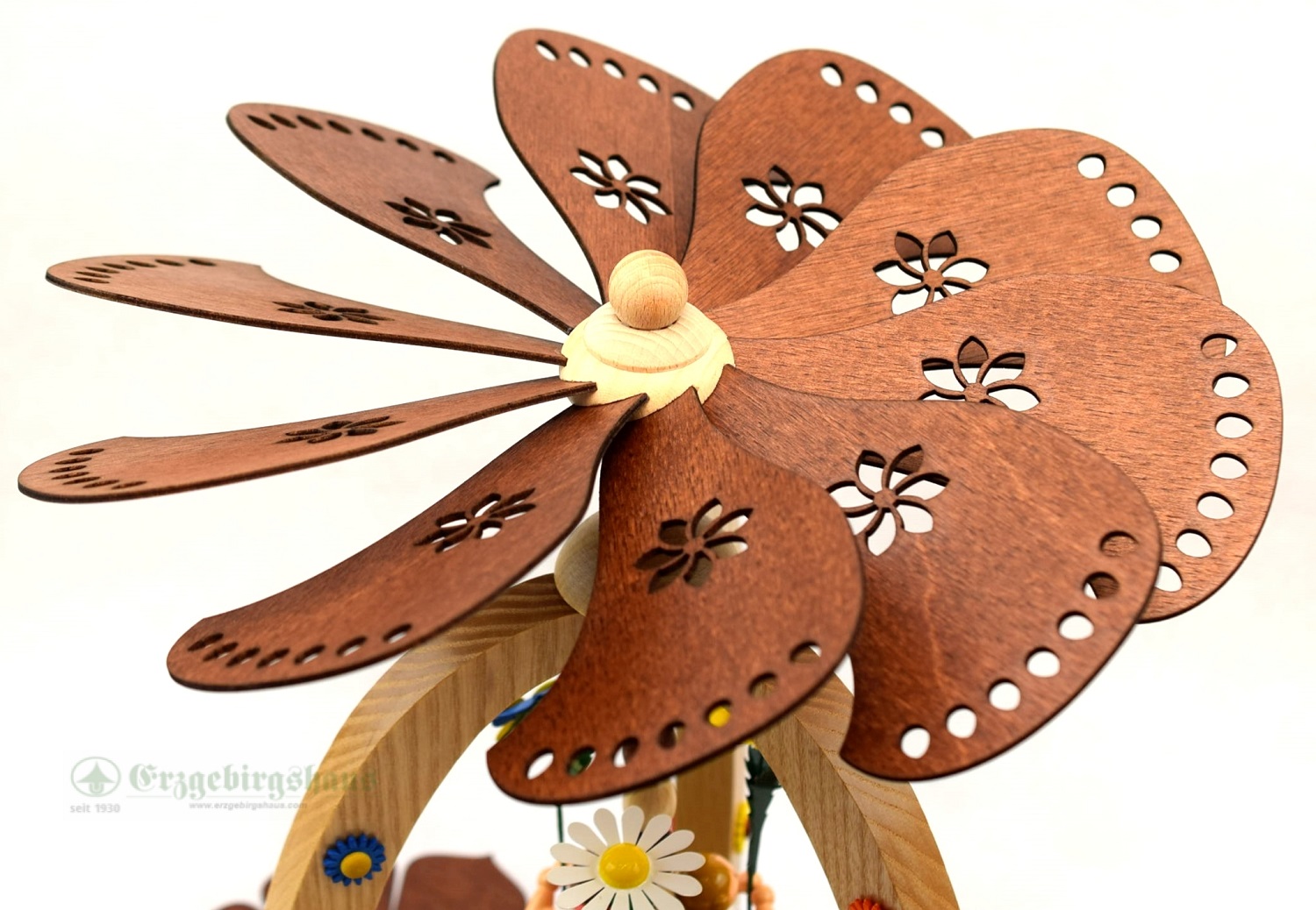 Frühlingspyramide natur mit 3 Blumenkindern – Bild 6