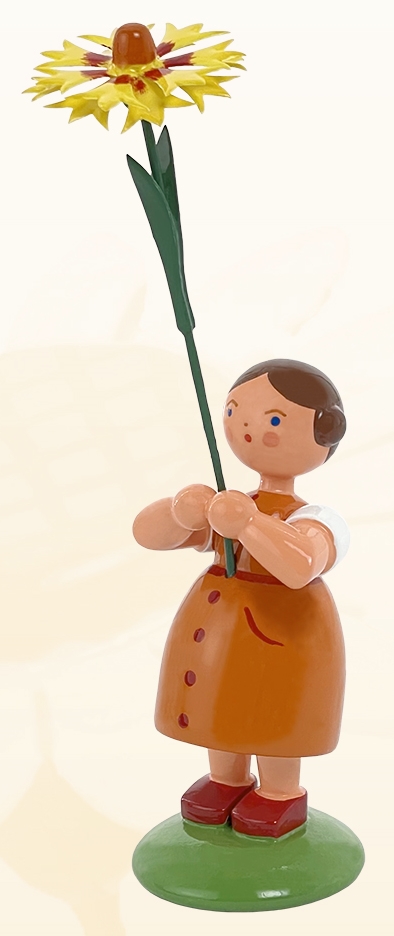 Mädchen mit Augenaster – Sommerblumenmädchen – Bild 2