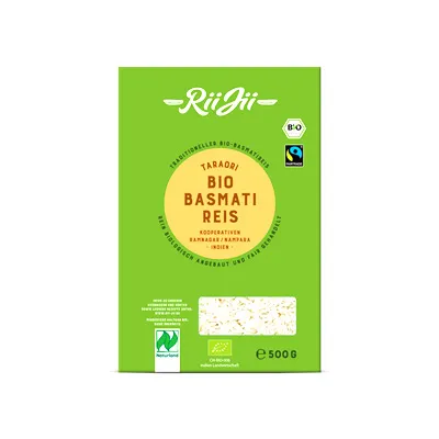 Rii Jii, Bio, Basmati Reis, 500 g Packung