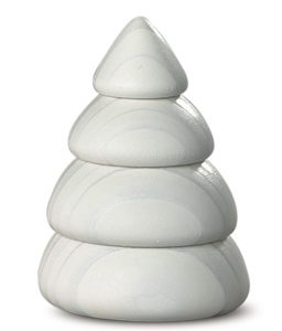 Winterbaum, mini (Höhe 6,5cm) weiß