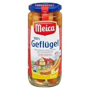 Meica, Geflügel-Würstchen, 250 g Glas
