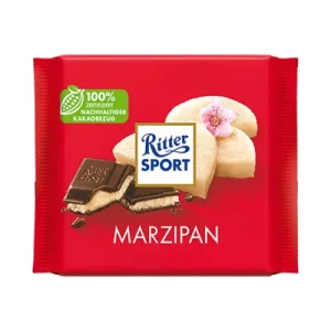 Ritter Sport, Tafelschokolade, Marzipan, 100 g Packung