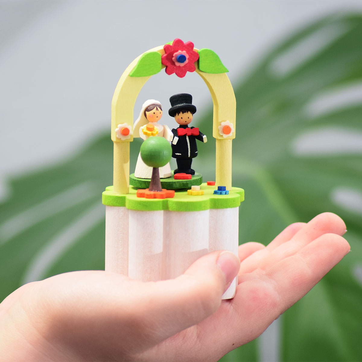 Kurbelspieldose Brautpaar – Bild 2