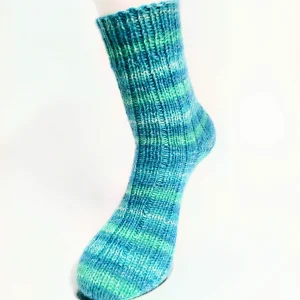 Extrafeine Merino-Wollsocken Türkis, 26-27