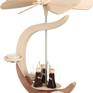 Teelichtpyramide mit Engeln