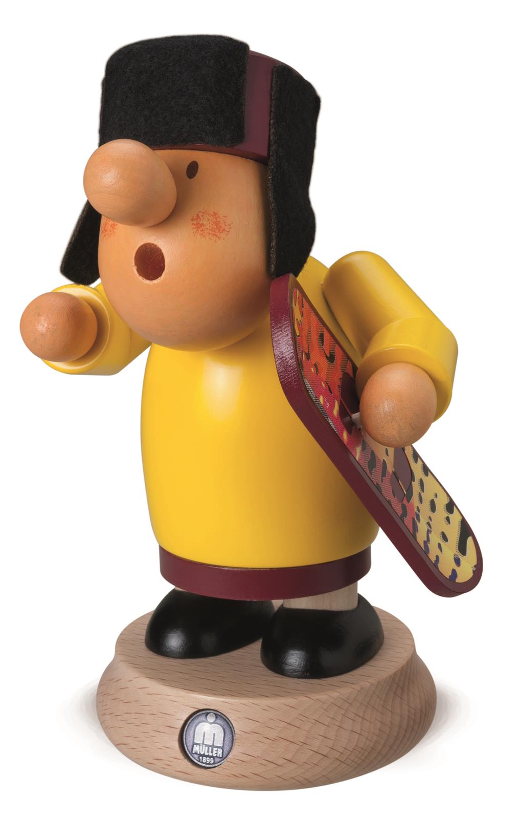 Räuchermann, Müllerchen® Snowboarder, 12x16cm