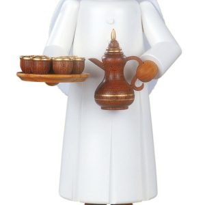 Räuchermann, groß Araber m.rauchender Kaffeekanne u.7 Tassen, 14x27cm