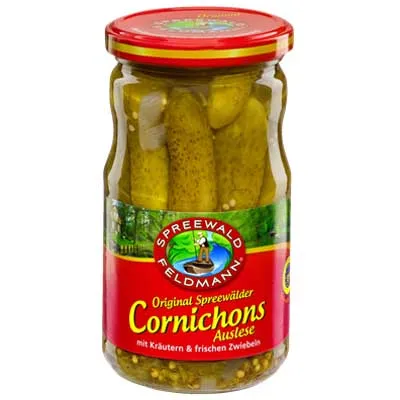 Spreewald-Feldmann, Cornichons, Auslese, 370 ml Glas