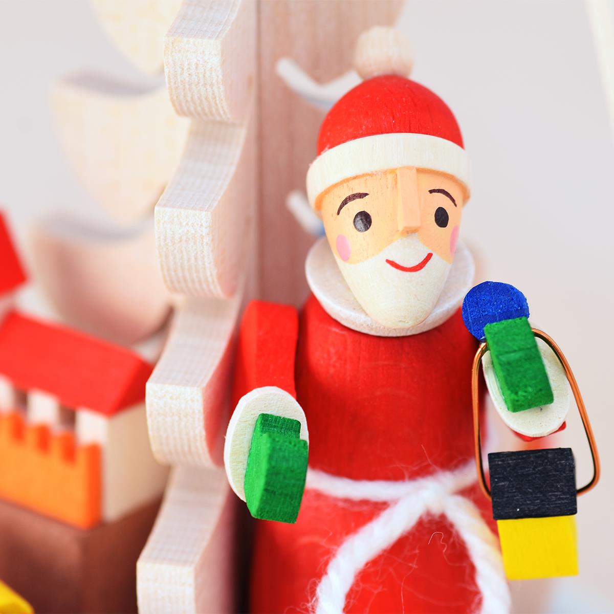 Teelichtpyramide Weihnachtsmann – Bild 2