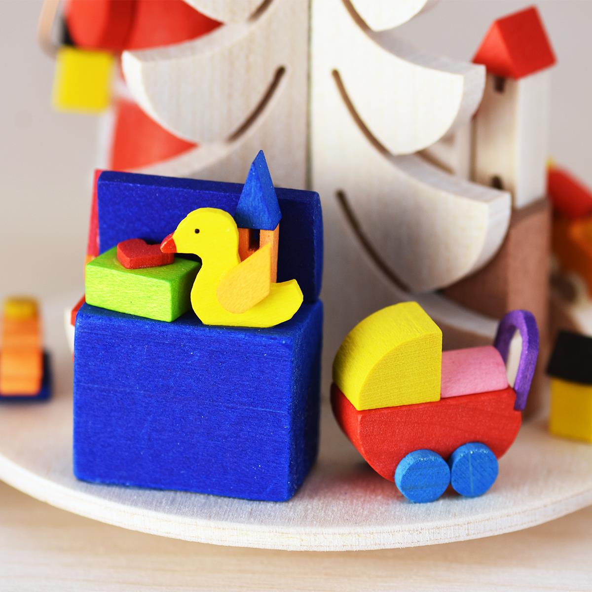 Teelichtpyramide Weihnachtsmann – Bild 3