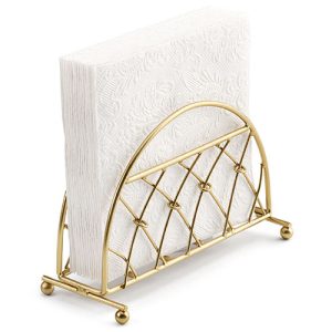 Serviettenhalter gold Metall – Napkin Holder Standing lattice gold