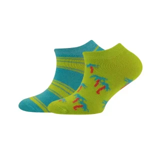 Ewers Sneaker 2er Pack Palme/Ringel, 31-34