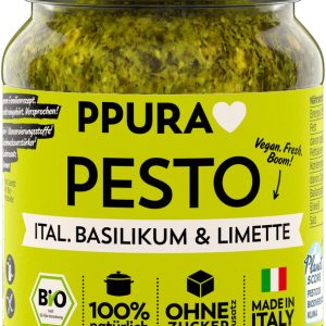 BIO Pesto Basilikum, Limette und Cashews
