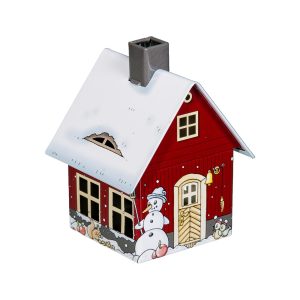 Räucherhaus mit integriertem Räucherkerzenhalter “Wintermotiv”