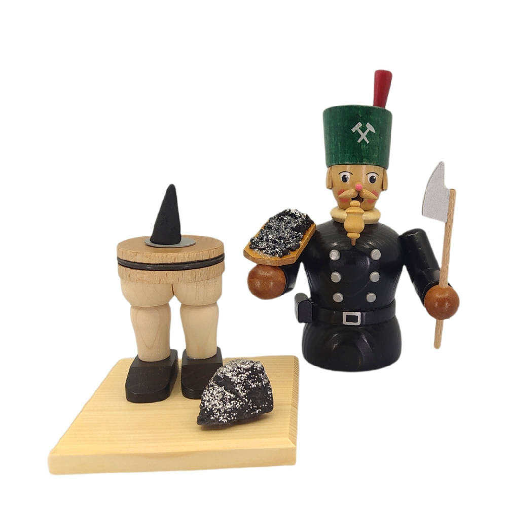 Räuchermann Bergmann mit Erzschale – Bild 2