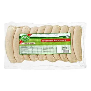 Eberswalder, Rostbratwurst mit Darm, 10 Stück à 100 g, 1 kg Packung