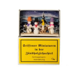 Zündholzschachtel – Schneemannwanderung
