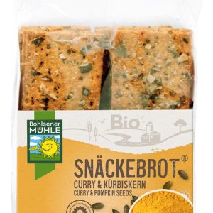 Snäckebrot Curry & Kürbiskern