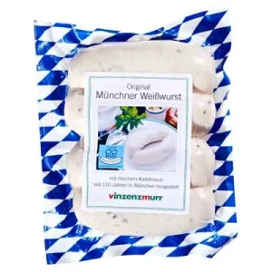 Vinzenzmurr, Original Münchner Weißwurst, 4 Stücke à 70 g, 280 g Packung