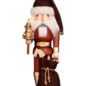 Nussknacker Weihnachtsmann natur-gold – Neuheit 2023