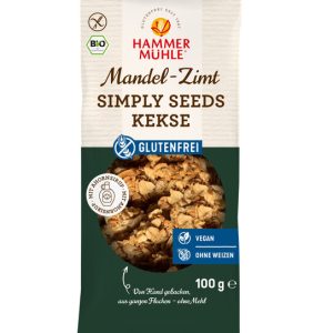 Bio Simply Seeds Kekse Mandel-Zimt gf