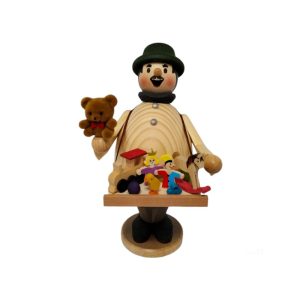 Räuchermann Max als Spielzeugverkäufer