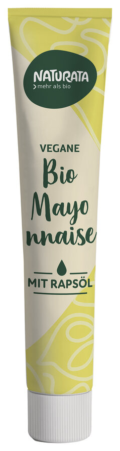 Vegane Mayonnaise mit Rapsöl in der Tube