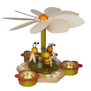 Frühlingspyramide mit Bienen