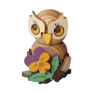 Eulenkind mit Blume