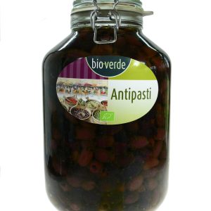 Schwarze Kalamata-Oliven ohne Stein mit frischen Kräutern in Öl 4,55 kg