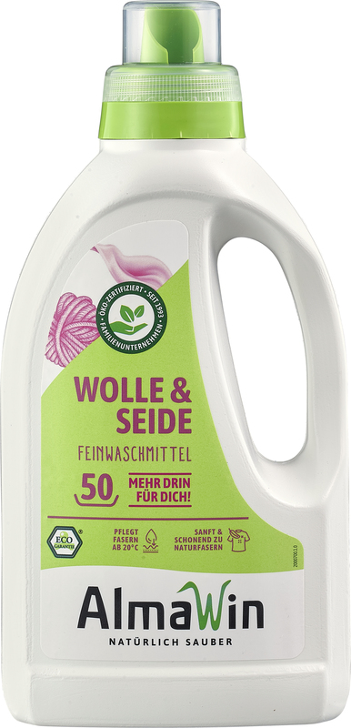 AlmaWin Wolle & Seide Feinwaschmittel 6 Stück zu 750 ml
