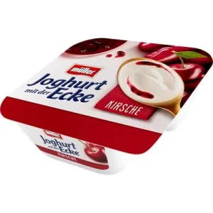 Müller Joghurt mit der Ecke, Kirsche, 3,5 % Fett im Milchanteil, 150 g Becher