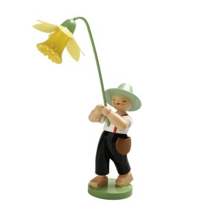 Junge mit Narzisse
