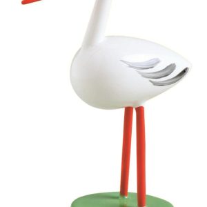 Storch, klein, auf zwei Beinen