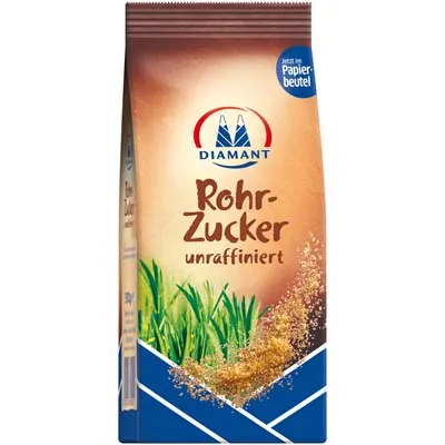 Diamant, Rohrzucker, unraffiniert, 500 g Packung
