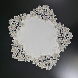 Tischwäsche Blütenspitze rund 35 cm aus Plauener Spitze®