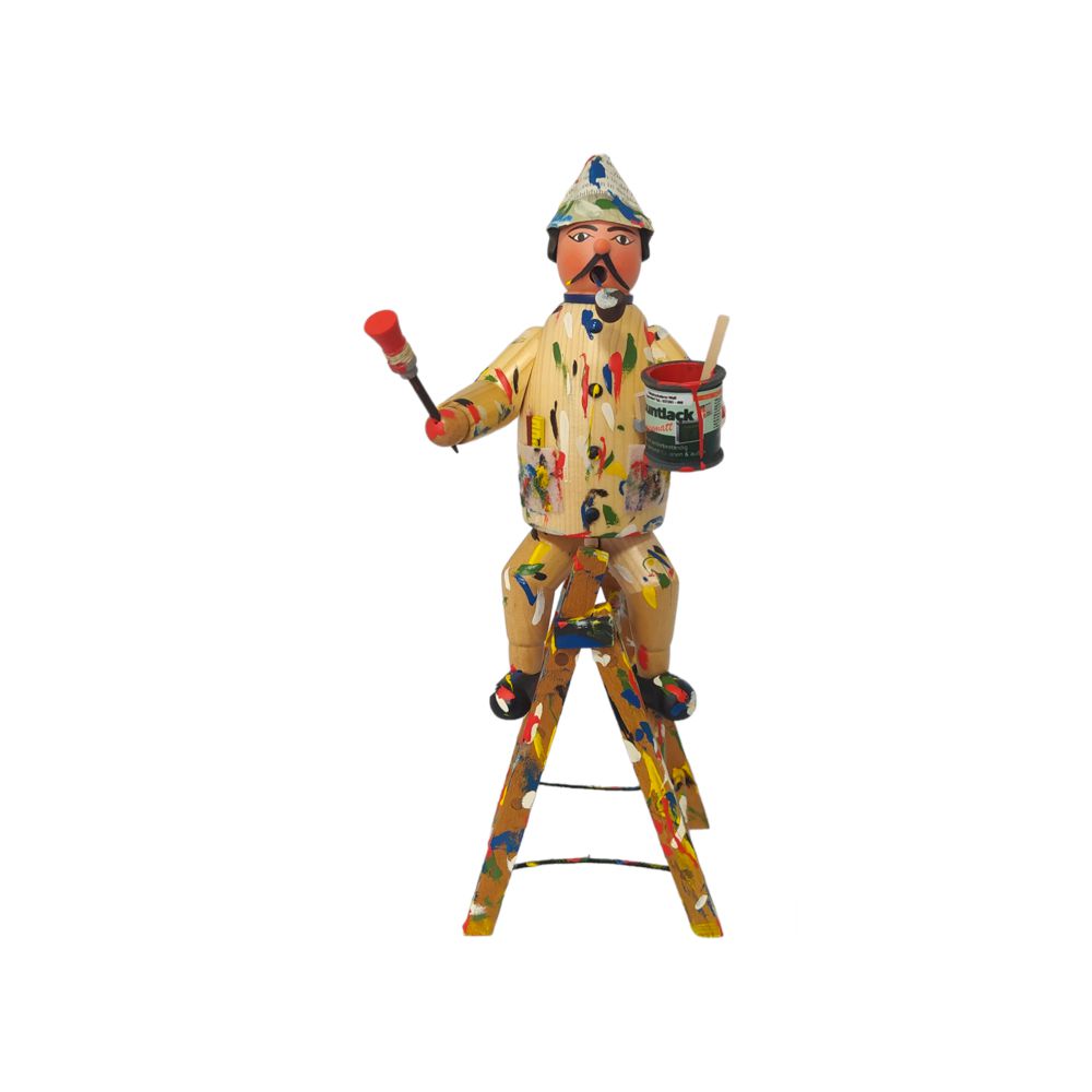 Räuchermann Maler auf Leiter