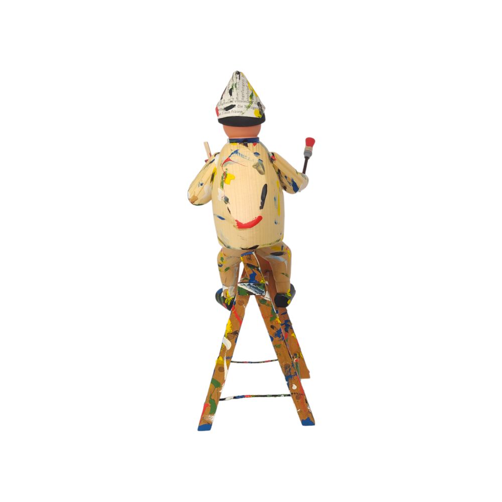 Räuchermann Maler auf Leiter – Bild 3