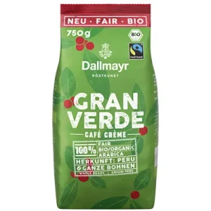 Dallmayr, Bio, Granverde, ganze Bohne, 750 g Packung
