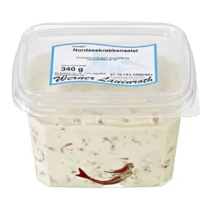 Lauenroth, Nordseekrabbensalat, 340 g Becher